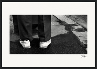 This is Where He Stood Framed print 60x90 cm / 24x36″ Black frame 56