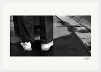 This is Where He Stood Framed print 60x90 cm / 24x36″ White frame 17