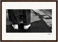 This is Where He Stood Framed print 70x100 cm / 28x40″ Dark wood frame 44