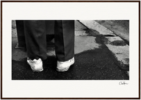 This is Where He Stood Framed print A1 (59.4 x 84.1 cm) Dark wood frame 41