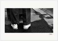 This is Where He Stood Framed print A1 (59.4 x 84.1 cm) White frame 15