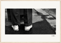 This is Where He Stood Framed print A1 (59.4 x 84.1 cm) Wood frame 28