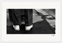 This is Where He Stood Framed print A3 (29.7 x 42 cm) White frame 10