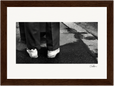 This is Where He Stood Framed print 13x18 cm / 5x7″ Dark wood frame 32
