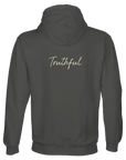 Truthful Hoodie "Have a Looksie"charcoal melange 40