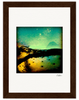 Underwater Flight Framed print 13x18 cm / 5x7″ Dark wood frame 34