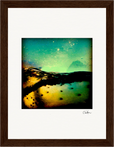 Underwater Flight Framed print 15x20 cm / 6x8″ Dark wood frame 37