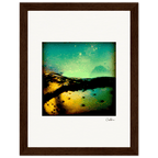 Underwater Flight Framed print 15x20 cm / 6x8″ Dark wood frame 37