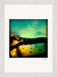 Underwater Flight Framed print 21x29.7 cm / 8x12" White frame 14