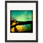 Underwater Flight Framed print 27x35 cm / 11x14″ Black frame 35