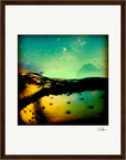 Underwater Flight Framed print 27x35 cm / 11x14″ Dark wood frame 38