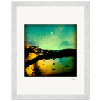 Underwater Flight Framed print 27x35 cm / 11x14″ White frame 12