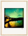 Underwater Flight Framed print 27x35 cm / 11x14″ Wood frame 25