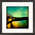 Underwater Flight Framed print 30x30 cm / 12x12″ Black frame 36