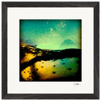 Underwater Flight Framed print 30x30 cm / 12x12″ Black frame 36