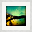 Underwater Flight Framed print 30x30 cm / 12x12″ White frame 6
