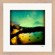 Underwater Flight Framed print 30x30 cm / 12x12″ Wood frame 26