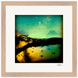 Underwater Flight Framed print 30x30 cm / 12x12″ Wood frame 26
