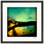 Underwater Flight Framed print 40x40 cm / 16x16″ Black frame 37