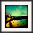 Underwater Flight Framed print 40x40 cm / 16x16″ Black frame 37
