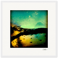 Underwater Flight Framed print 40x40 cm / 16x16″ White frame 11