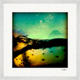 Underwater Flight Framed print 40x40 cm / 16x16″ White frame 10