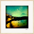 Underwater Flight Framed print 40x40 cm / 16x16″ Wood frame 28