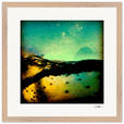 Underwater Flight Framed print 40x40 cm / 16x16″ Wood frame 30