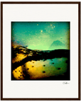 Underwater Flight Framed print 40x50 cm / 16x20″ Dark wood frame 36