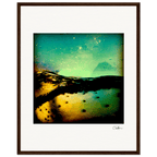 Underwater Flight Framed print 40x50 cm / 16x20″ Dark wood frame 36