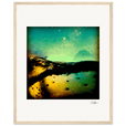 Underwater Flight Framed print 40x50 cm / 16x20″ Wood frame 18