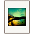 Underwater Flight Framed print 45x60 cm / 18x24″ Dark wood frame 39