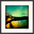 Underwater Flight Framed print 50x50 cm / 20x20″ Black frame 40