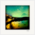 Underwater Flight Framed print 50x50 cm / 20x20″ White frame 12