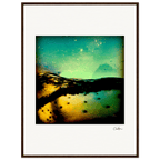 Underwater Flight Framed print 60x80 cm / 24x32″ Dark wood frame 32