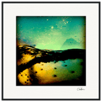 Underwater Flight Framed print 70x70 cm / 28x28″ Black frame 46
