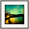 Underwater Flight Framed print 70x70 cm / 28x28″ Black frame 42