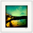 Underwater Flight Framed print 70x70 cm / 28x28″ White frame 17