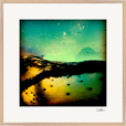 Underwater Flight Framed print 70x70 cm / 28x28″ Wood frame 21