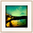 Underwater Flight Framed print 70x70 cm / 28x28″ Wood frame 21