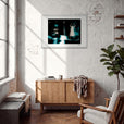 Vibe of Life Framed print A1 (59.4 x 84.1 cm) White frame in interior