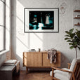 Vibe of Life Framed print 70x100 cm / 28x40″ Black frame in interior