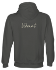 Vibrant - "Never too Late" Hoodie charcoal melange XS 30