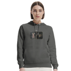 Vibrant - "Never too Late" Hoodie charcoal melange XS 5