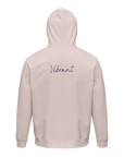 Vibrant - "Never too Late" Hoodie Pale Pink XS 2