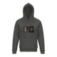 Vibrant - "Never too Late" Hoodie charcoal melange 1