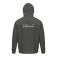 Vibrant - "Never too Late" Hoodie charcoal melange 2