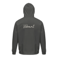 Vibrant - "Never too Late" Hoodie charcoal melange 2