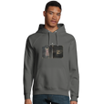 Vibrant - "Never too Late" Hoodie charcoal melange 3