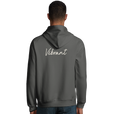 Vibrant - "Never too Late" Hoodie charcoal melange 4